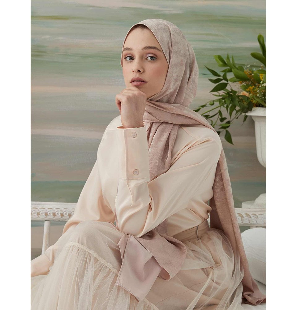 Modefa Shawl Rose Pink Luxury Shine Hijab Shawl - Rose Pink