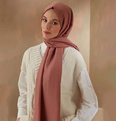 Modefa Shawl Rose Pink Solid Cotton Viscose Shawl - Rose Pink