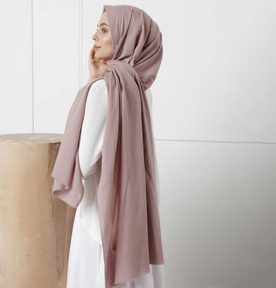 Modefa Shawl Rose Pink Solid Natural Cotton Shawl - Rose Pink
