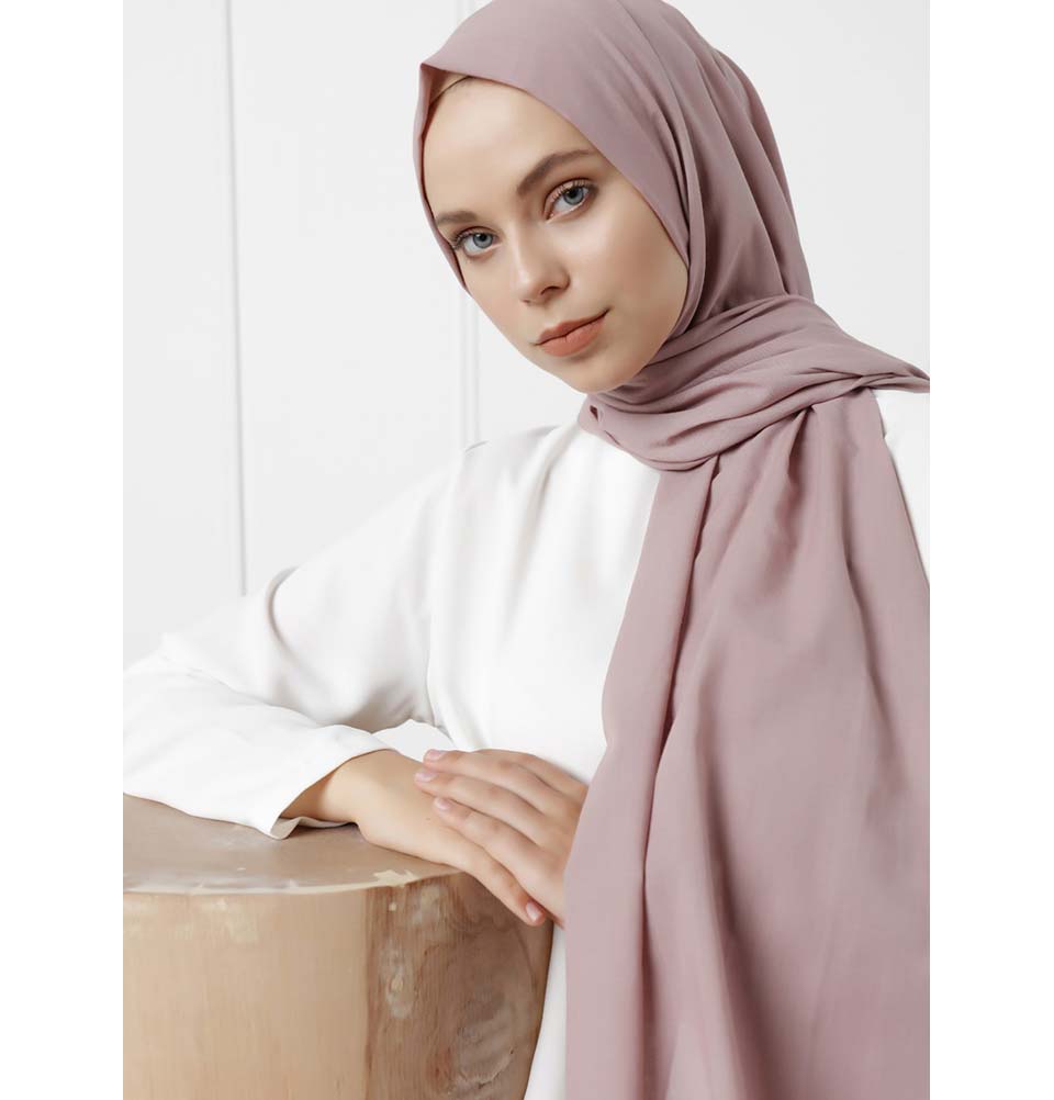 Modefa Shawl Rose Pink Solid Natural Cotton Shawl - Rose Pink