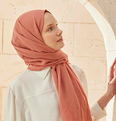 Modefa Shawl Rose Pink Solid Organic Cotton Shawl - Rose Pink