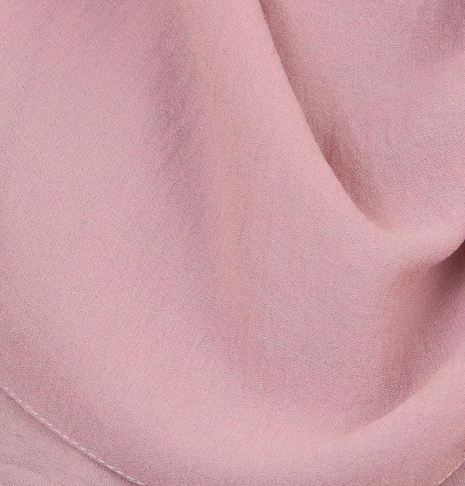 Modefa Shawl Rose Pink Textured Crepe Hijab Shawl Rose Pink