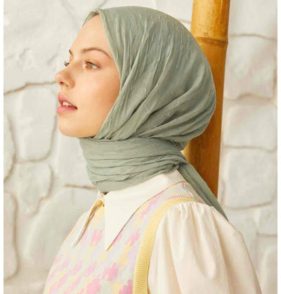 Modefa Shawl Sage Green Bamboo Viscose Summer Hijab Shawl - Sage Green