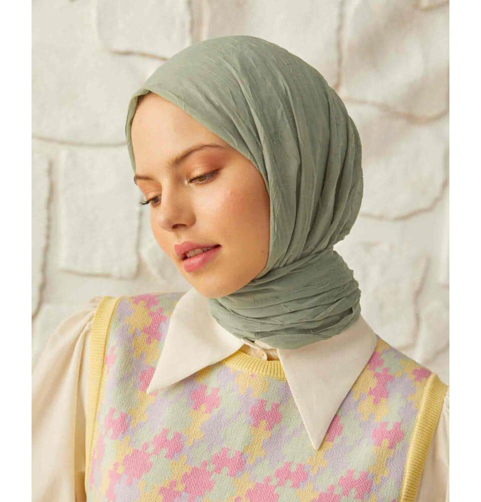 Modefa Shawl Sage Green Bamboo Viscose Summer Hijab Shawl - Sage Green