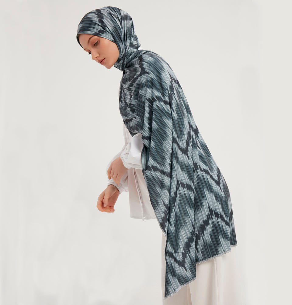 Modefa Shawl Smoke Gray Modefa Sports Hijab Shawl - Abstract Flame - Smoked Gray
