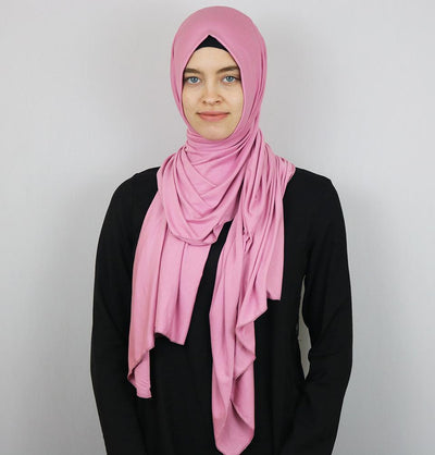 Modefa Premium Jersey Hijab Shawl - Sweet Pink