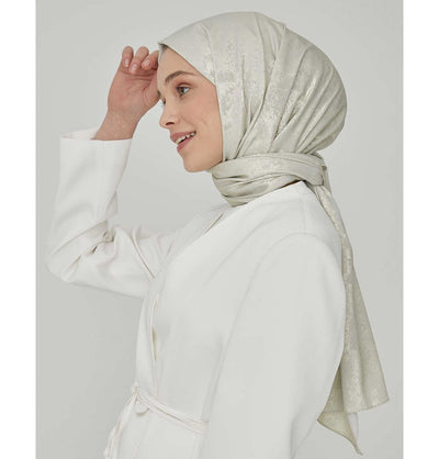 Modefa Shawl White Luxury Shine Hijab Shawl - White