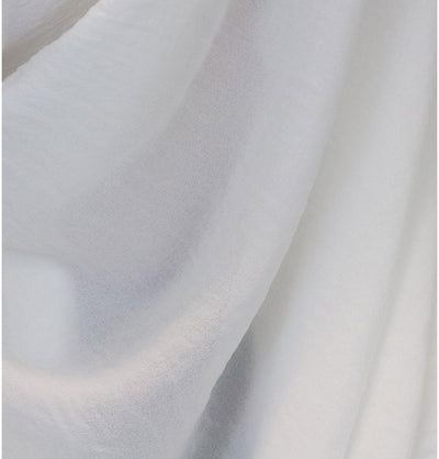 Modefa Shawl White Textured Crepe Hijab Shawl White