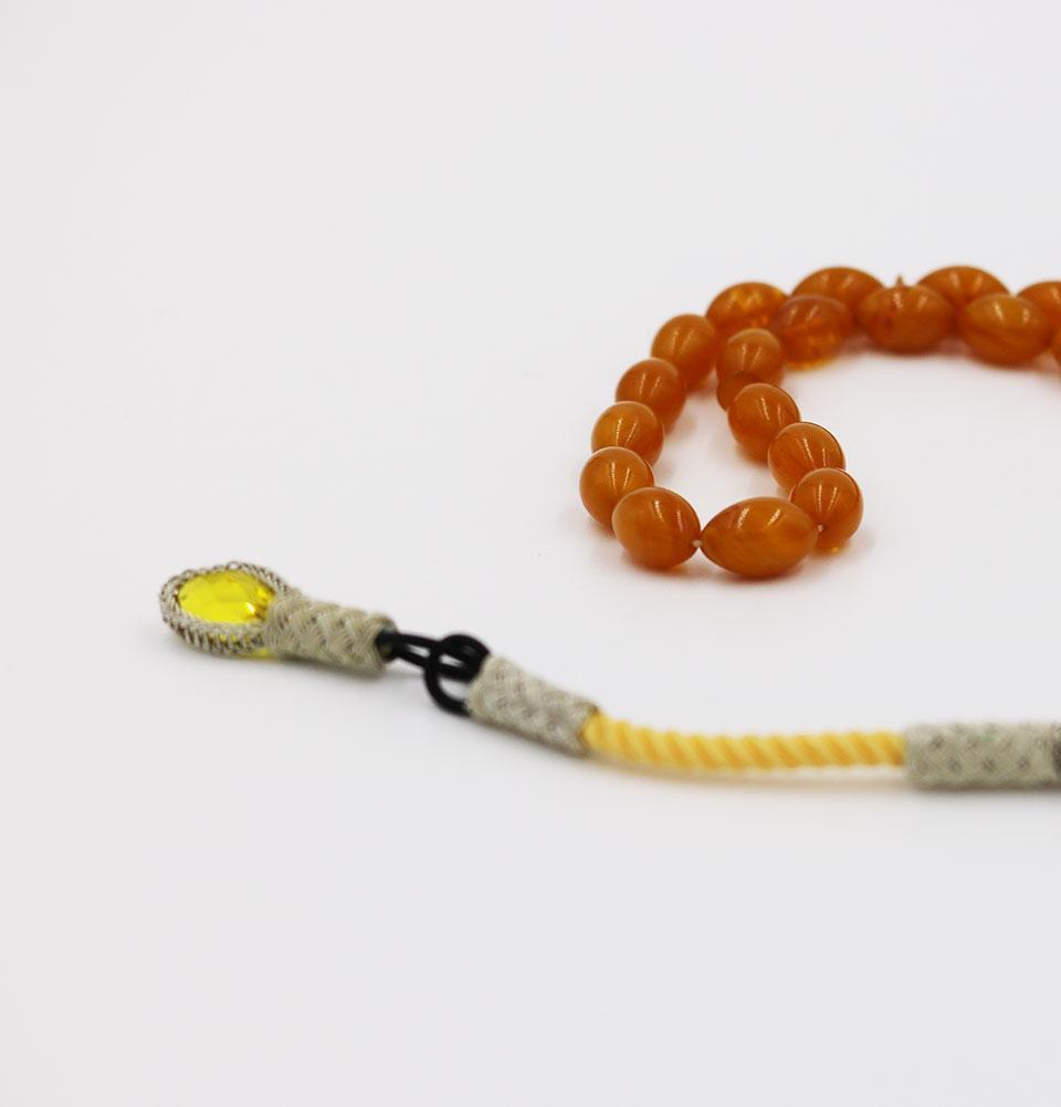 Luxury Islamic Tesbih Real Amber 33 Count Orange Beads