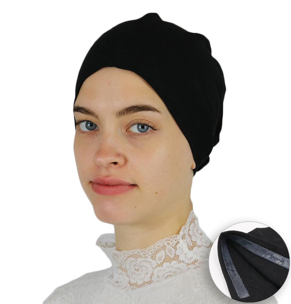 Modefa Underscarf Black Modefa Non-Slip Cotton Bonnet - Black