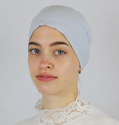 Modefa Underscarf Grey Modefa Non-Slip Cotton Bonnet - Light Grey