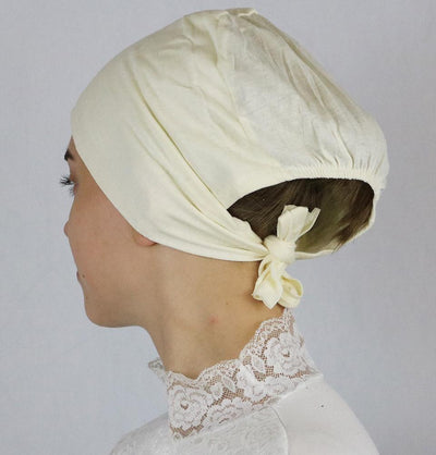 Modefa Non-Slip Cotton Bonnet - Ivory
