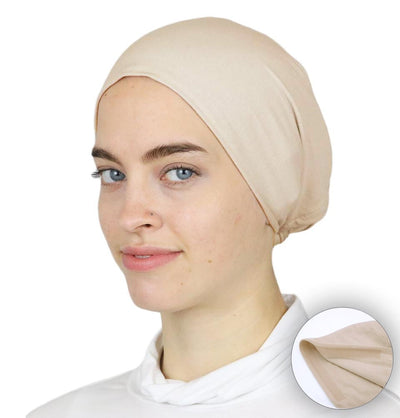 Modefa Underscarf Modefa Non-Slip Cotton Bonnet - Beige