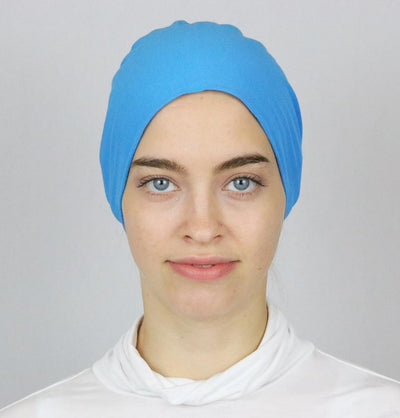 Modefa Non-Slip Cotton Bonnet - Turquoise Blue