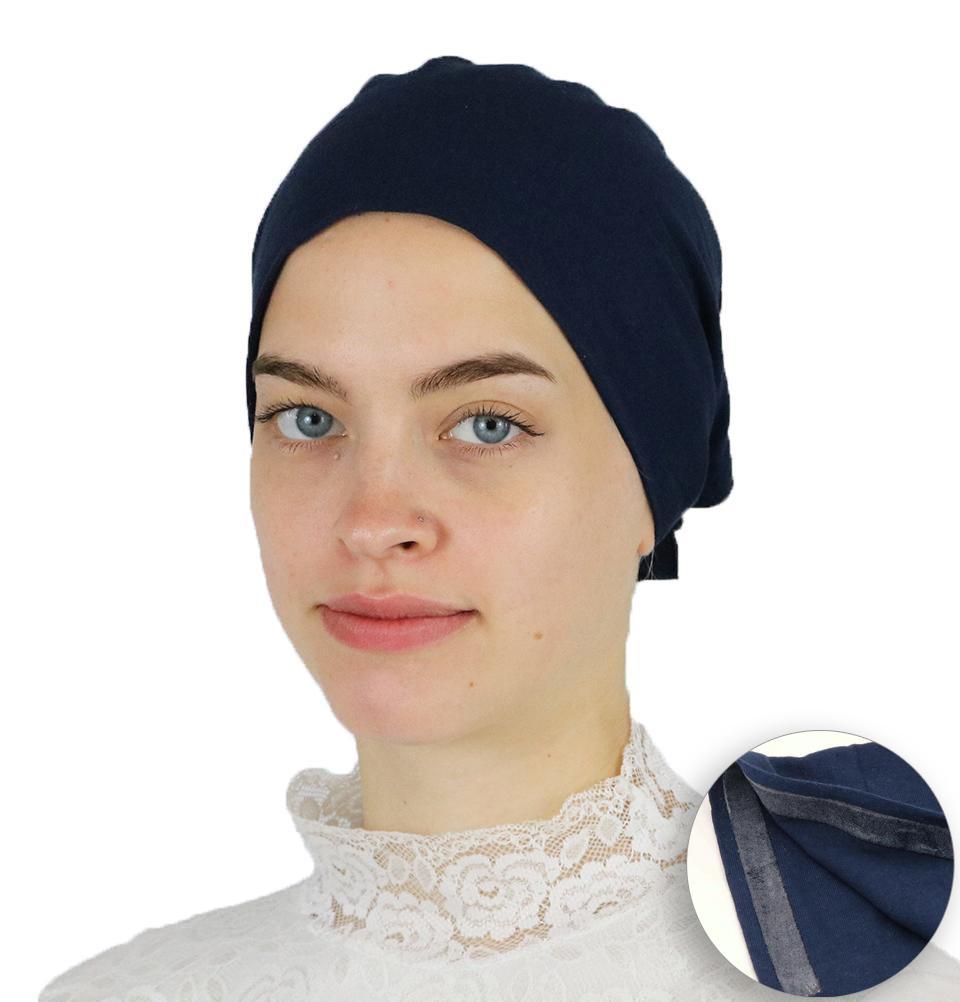Modefa Non-Slip Cotton Bonnet - Navy Blue