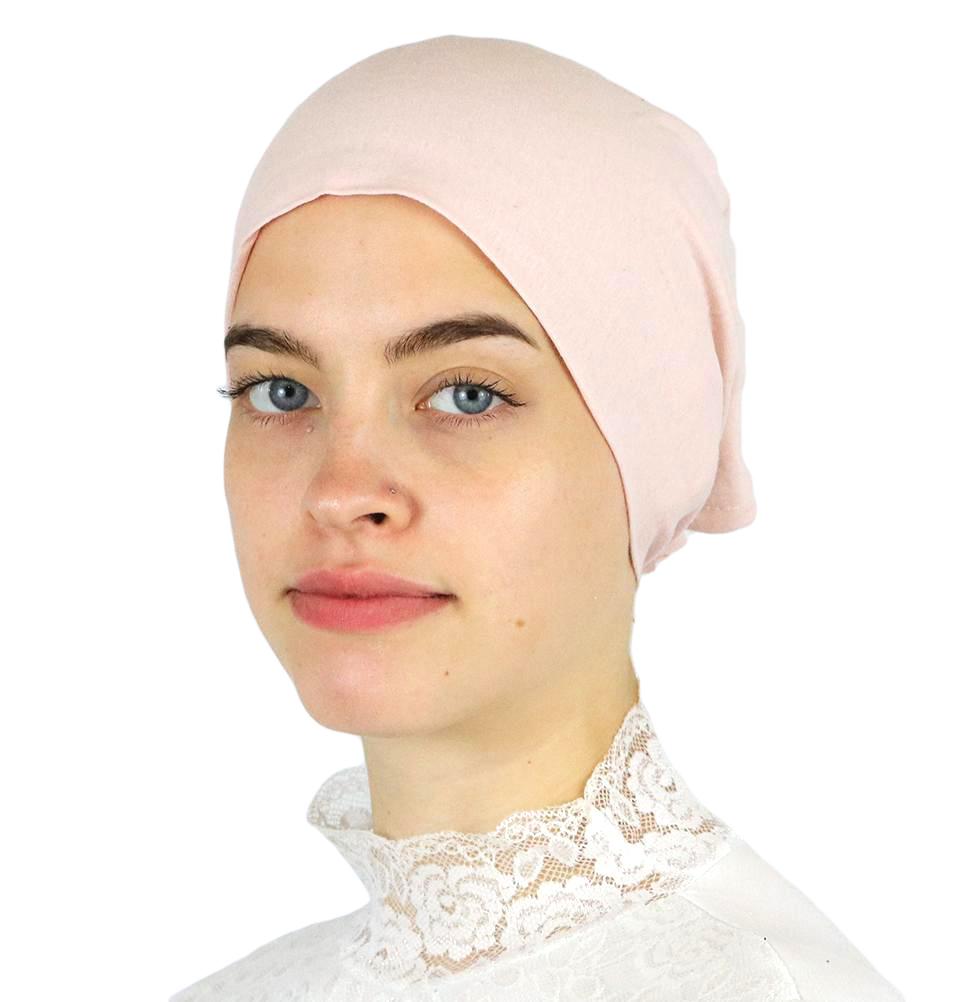 Modefa Underscarf Pink Modefa Non-Slip Cotton Bonnet - Blush Pink