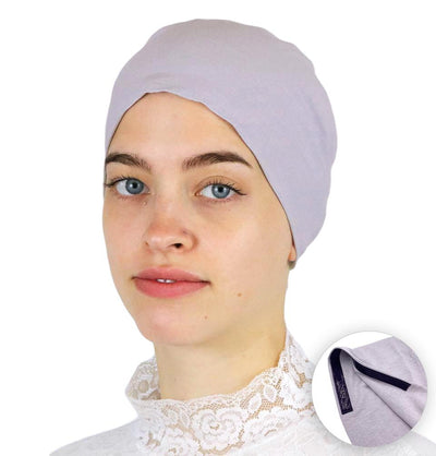 Modefa Underscarf Taupe Grey Modefa Non-Slip Cotton Bonnet - Taupe Grey