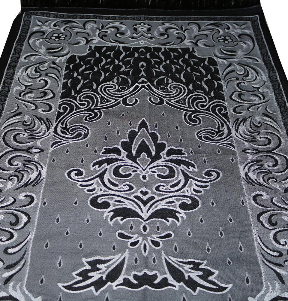 Modefa USA LLC Prayer Rug Taffeta Fleur Islamic Prayer Mat - Black - Modefa 