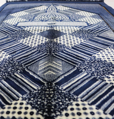 Modefa USA Prayer Rug Lux Plush Regal Prayer Rug Blue - Modefa 