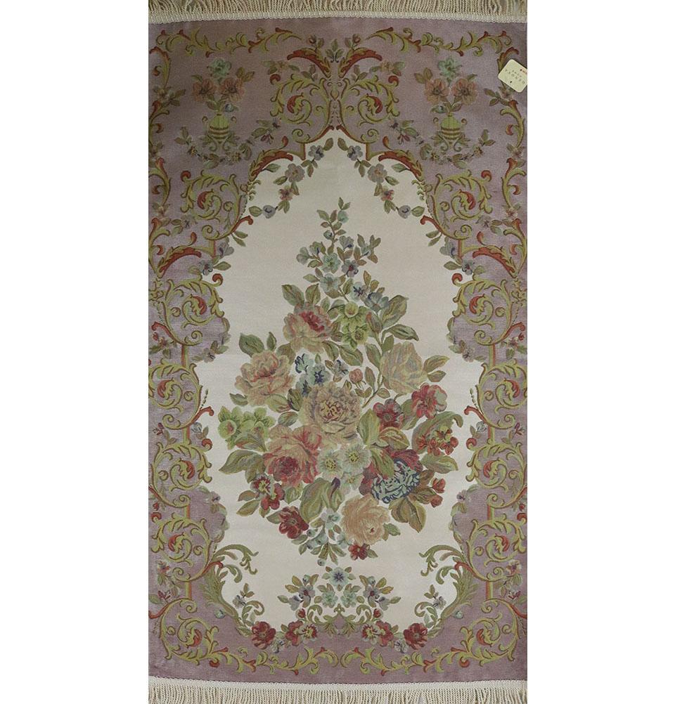 Luxury Thin Embroidered Floral Lavanta Prayer Mat Gift Box - Pink