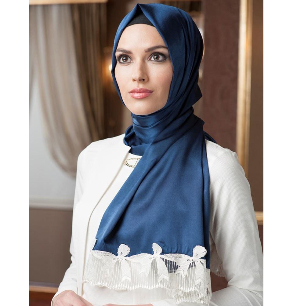 Neva Style scarf Neva Style Satin Lace Shawl 1231 - Modefa 