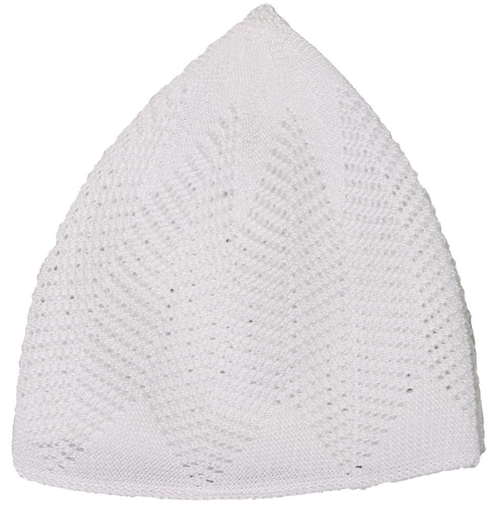 Islamic Men's Knit Kufi Cap ND1 - White