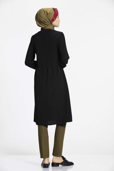Nihan Modest Tunic J1031 Black