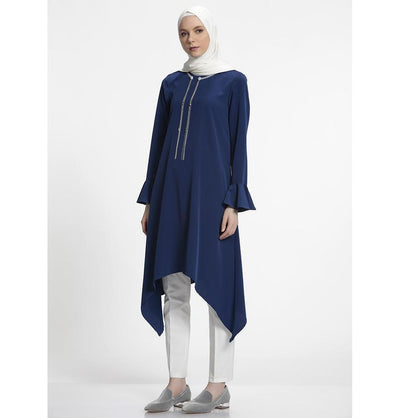 Nihan Modest Tunic J3019 Navy Blue