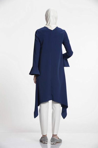 Nihan Modest Tunic J3019 Navy Blue