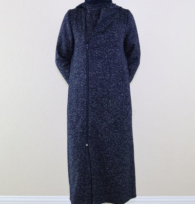 Puane Outerwear Puane Hooded Wool Touch Coat 904504 Navy - Modefa 