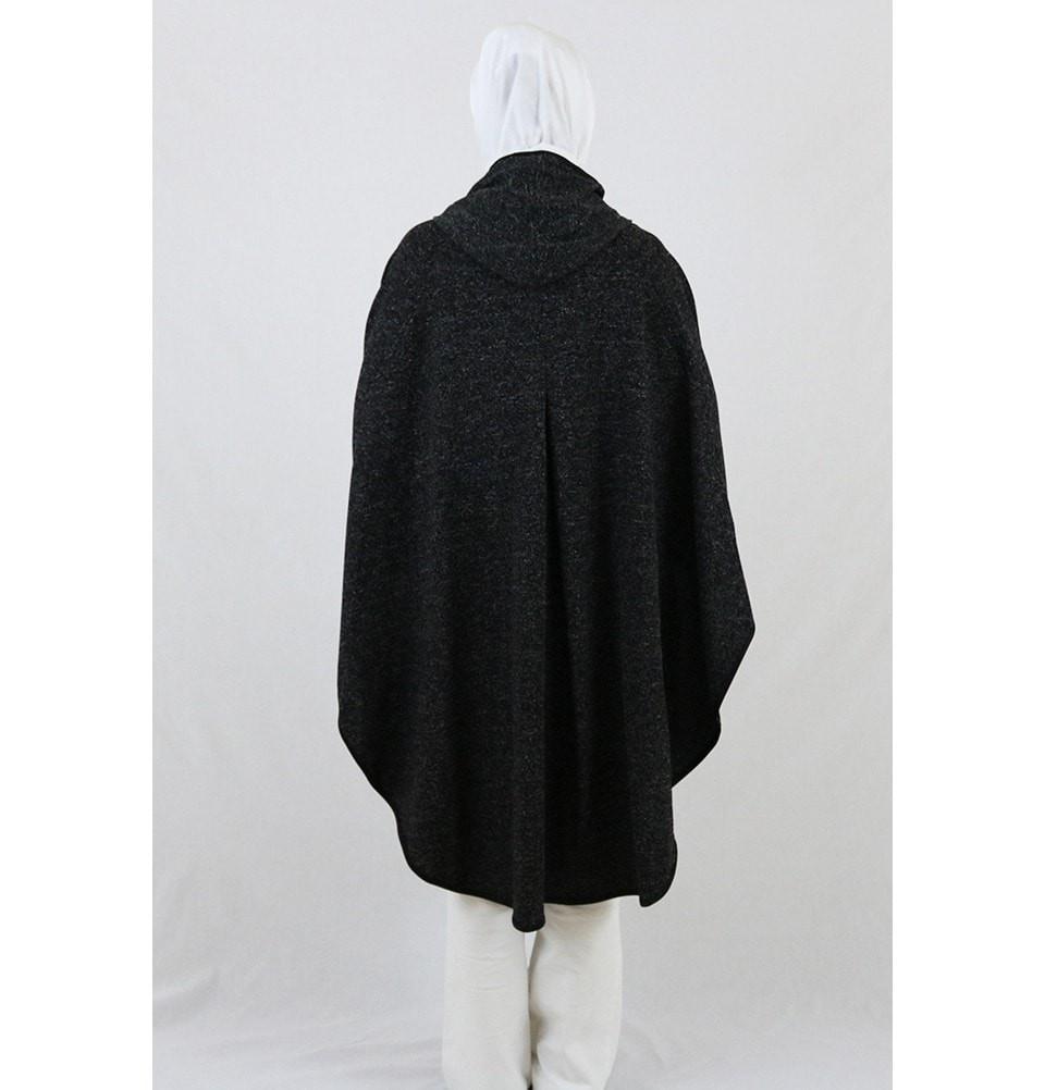 Puane Pancho Puane Hooded Poncho 9022 Black - Modefa 