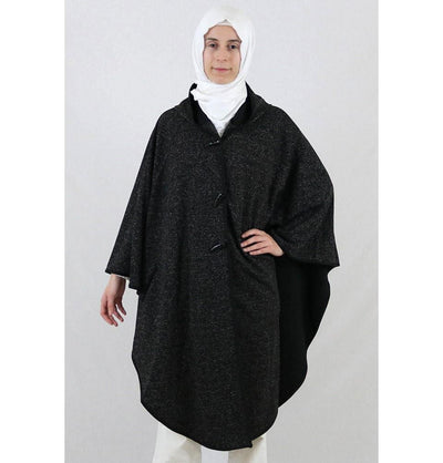 Puane Pancho One-Size / Black Puane Hooded Poncho 9022 Black