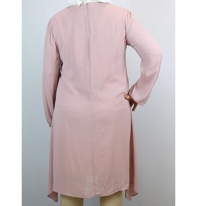 Puane Modest Plus Size Tunic 9006 Pink