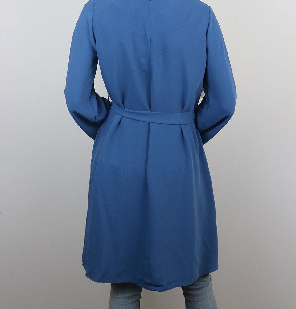 Puane Modest Embellished Tunic 10086 Blue