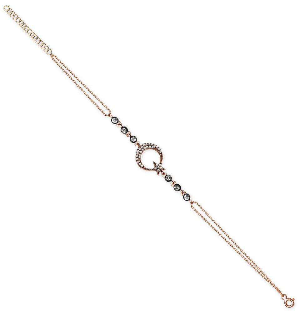 Tesbihane Bracelet Women's Islamic Bracelet Crescent Moon and Star - Modefa 