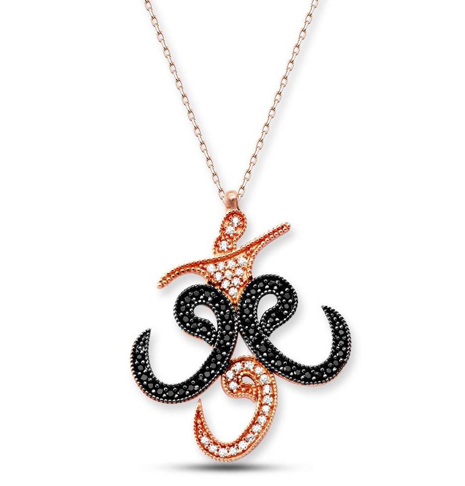 Tesbihane Necklace Women's Islamic Necklace Whirling Dervish with Three Waws - Modefa 