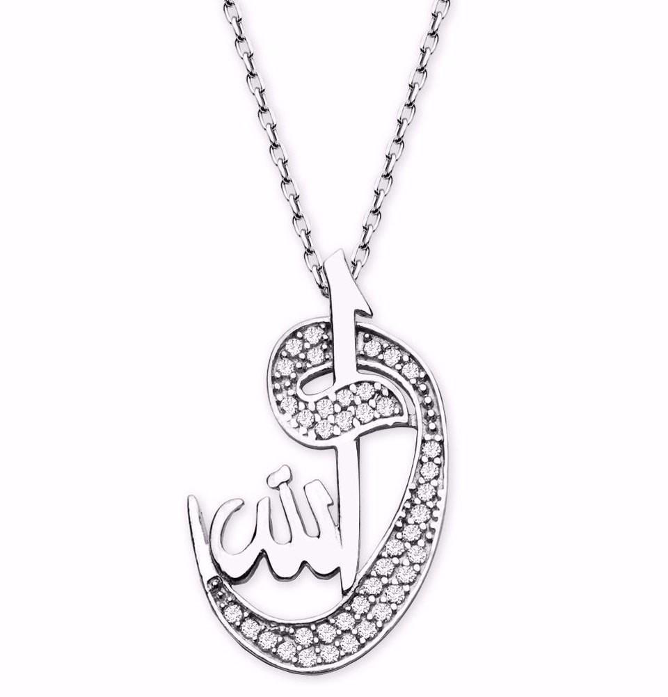 Tesbihane Necklace Women's Islamic Necklace Allah Waw Elif - Modefa 