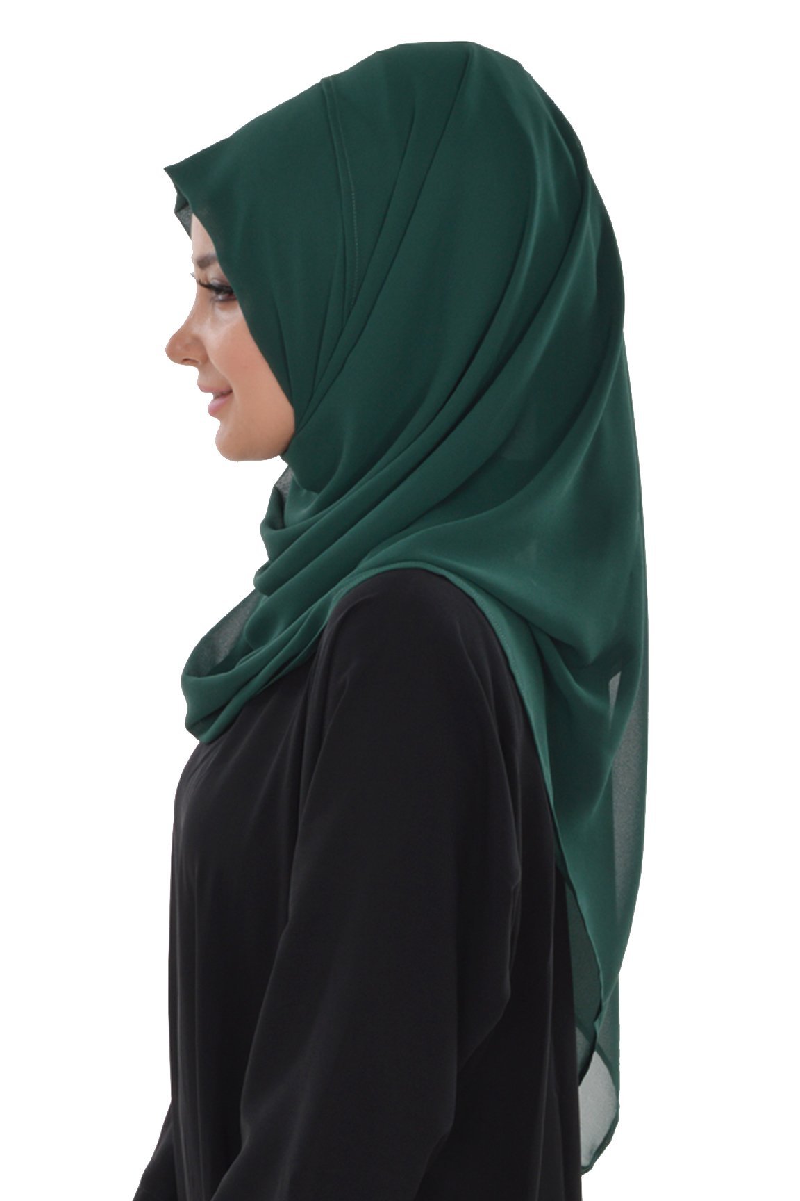 TesetturVeModa Amirah hijab Practical Instant Chiffon Hijab Shawl Green - Modefa 