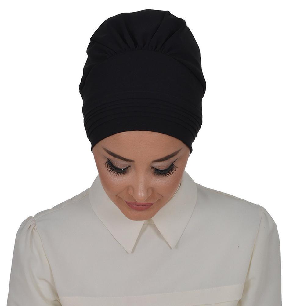 Instant Chiffon Turban Hijab Black