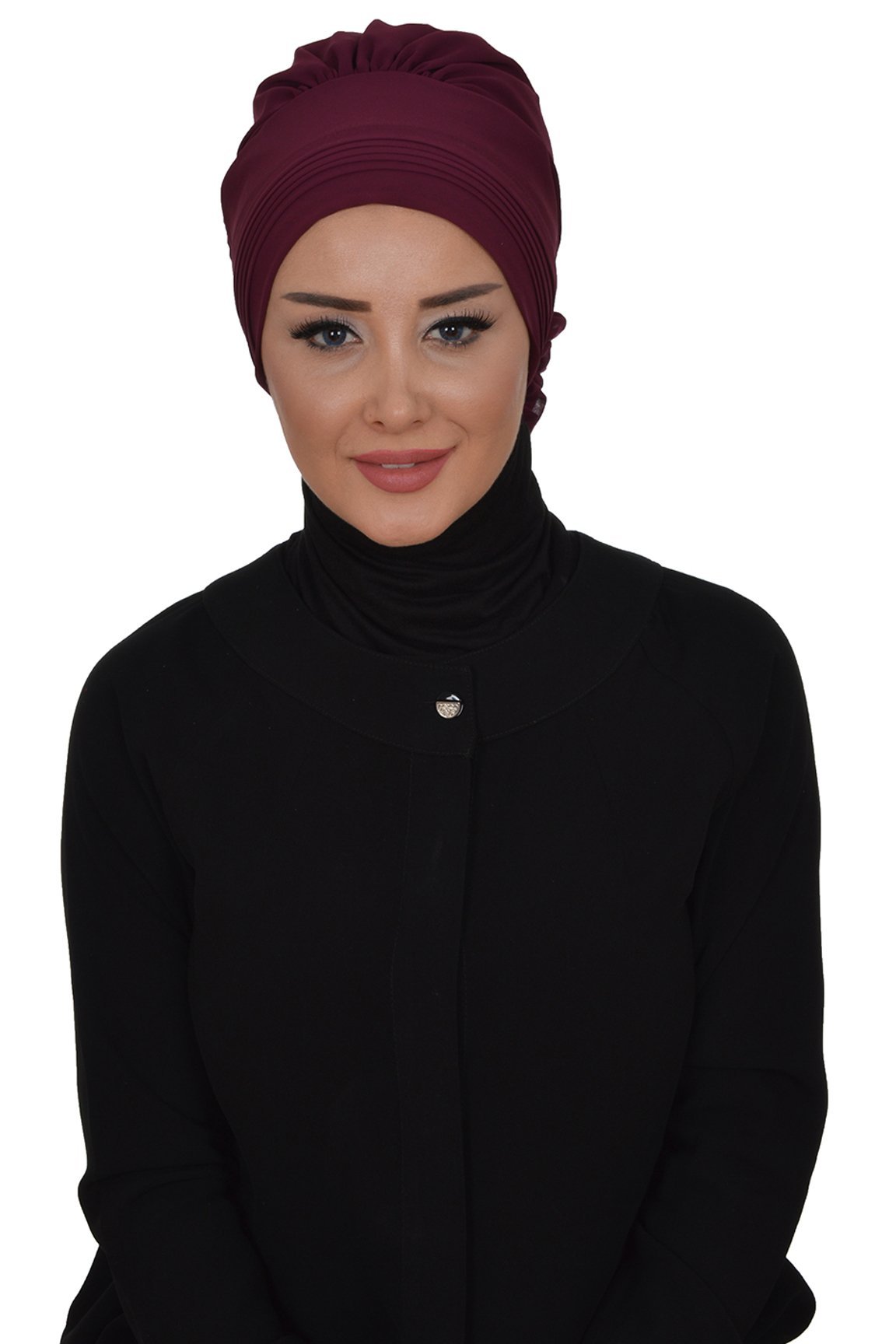 Instant Chiffon Turban Hijab Plum