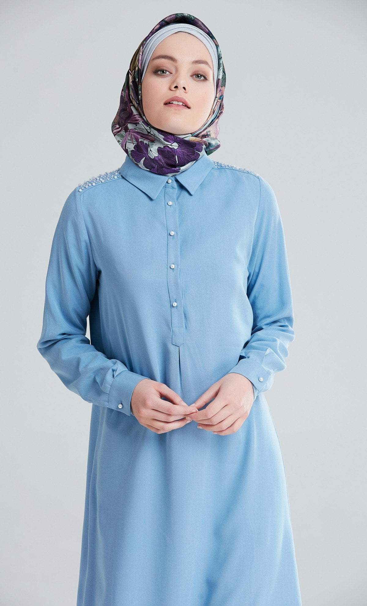 Tugba Modest Tunic M6642 Blue