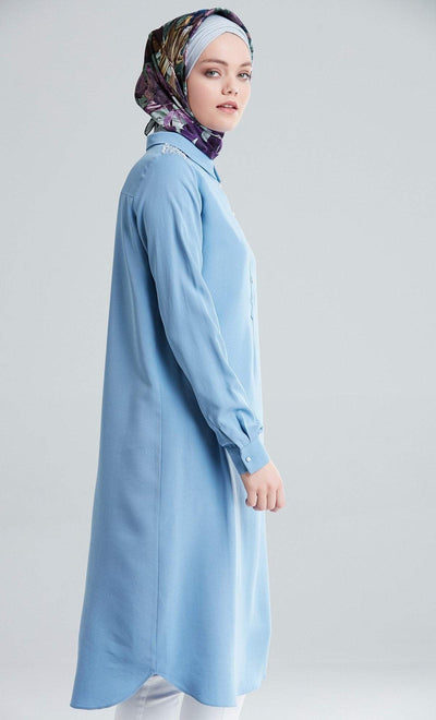 Tugba Modest Tunic M6642 Blue