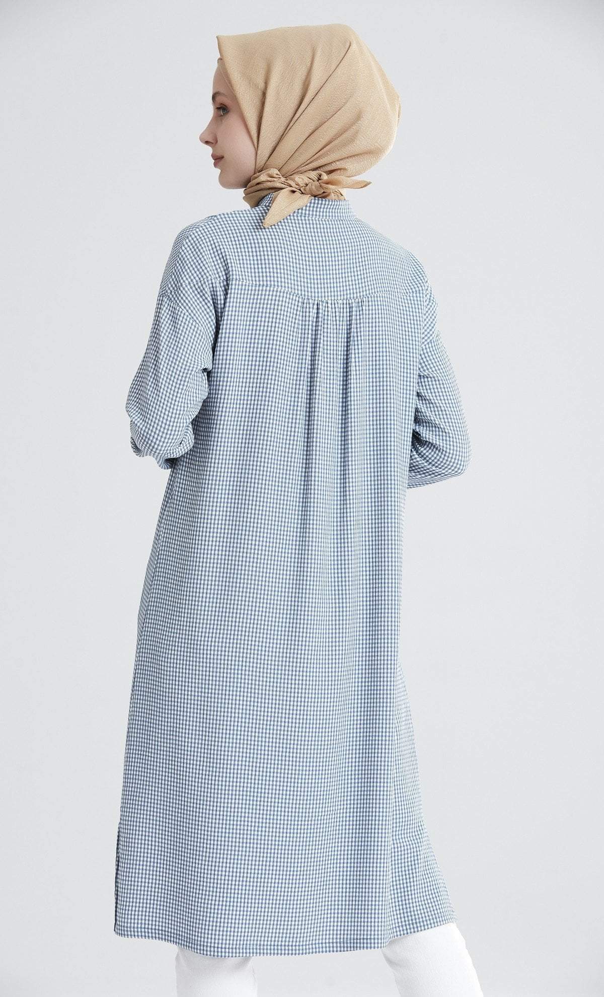 Tugba Modest Tunic M9412 Blue/White