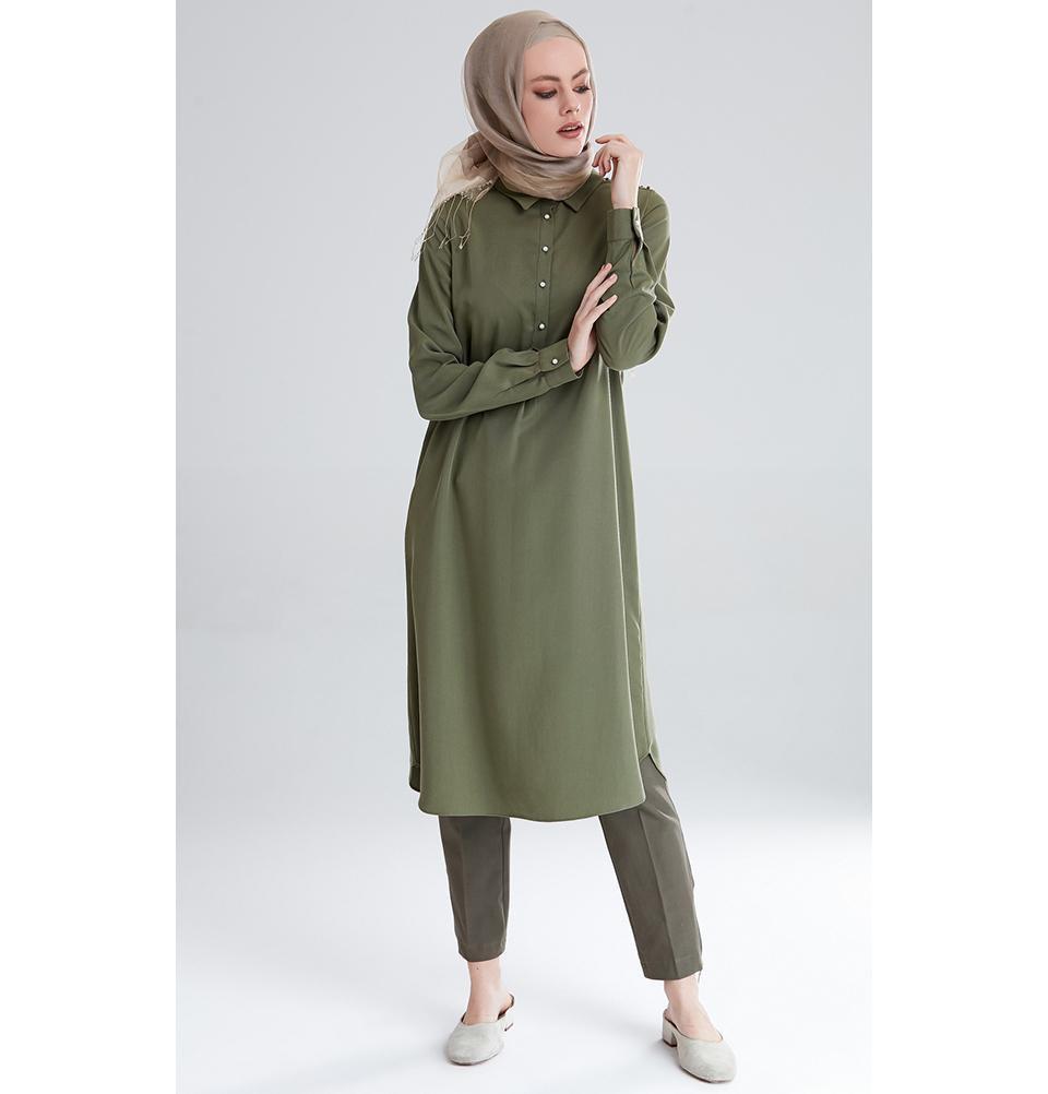 Tugba Modest Tunic M6642 Olive