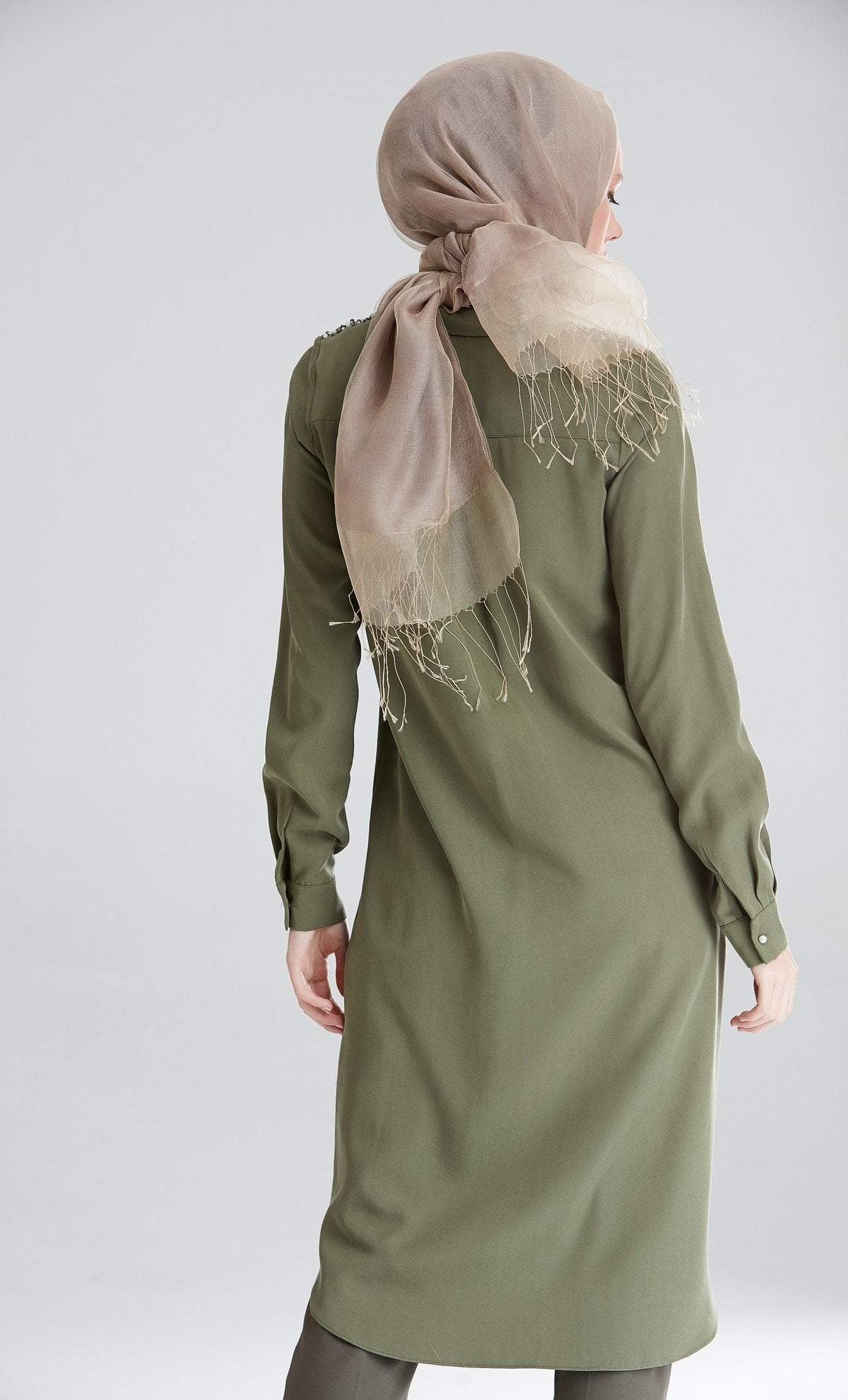 Tugba Modest Tunic M6642 Olive