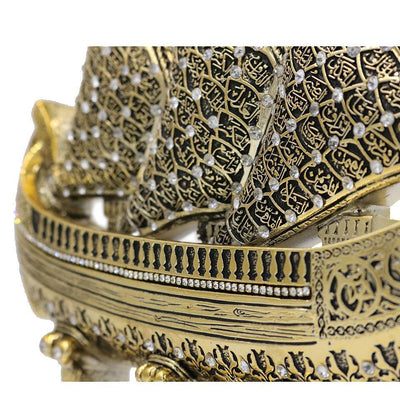 Yagmur Can Hediyelik Islamic Decor Gold Islamic Table Decor 99 Names of Allah Sailboat Gold