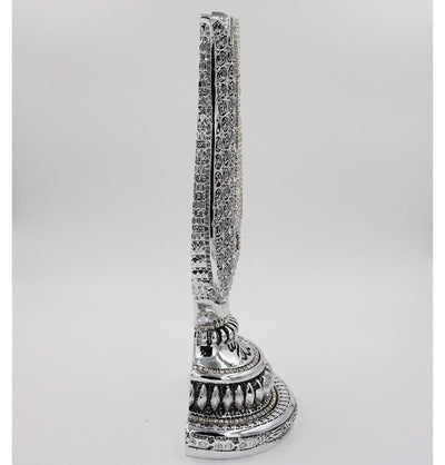 Yagmur Can Hediyelik Islamic Decor Silver Islamic Table Decor 99 Names of Allah Tulip Silver