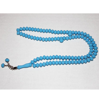 Yalcin Beads Rose Scented Tesbih Acrylic Prayer Beads Turquoise Blue - Modefa 