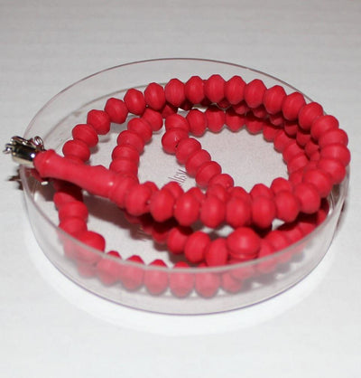 Yalcin Beads Rose Scented Tesbih Acrylic Prayer Beads Red - Modefa 