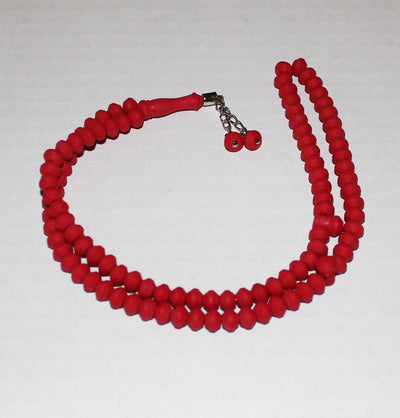 Yalcin Beads Rose Scented Tesbih Acrylic Prayer Beads Red - Modefa 